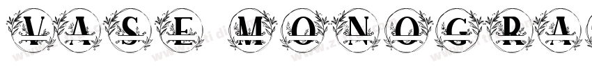 vase monogram字体转换